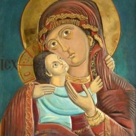 Icon of the virgin Mary